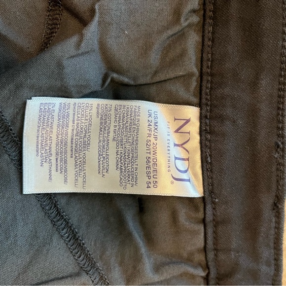 NYDJ Black Ankle Pants Lift Tuck Technology Women’s Plus 20W NWT - Picture 8 of 8